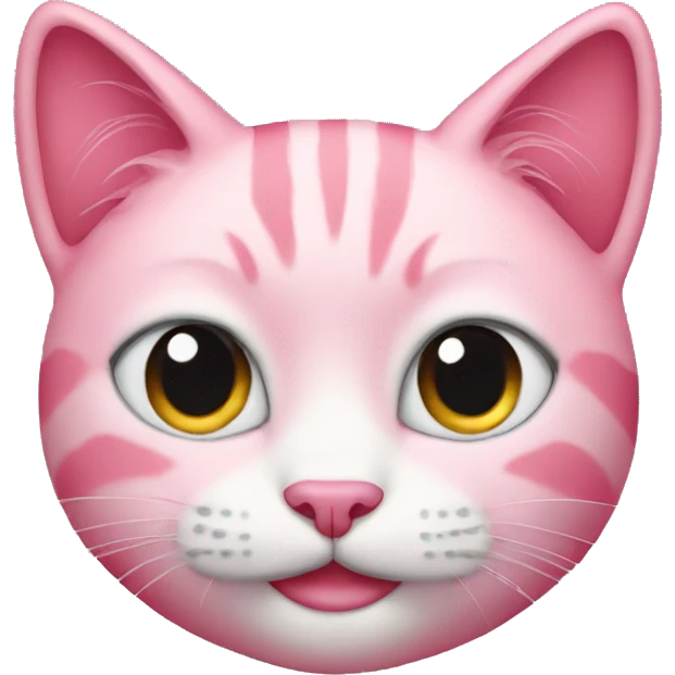 Pink cat emoji