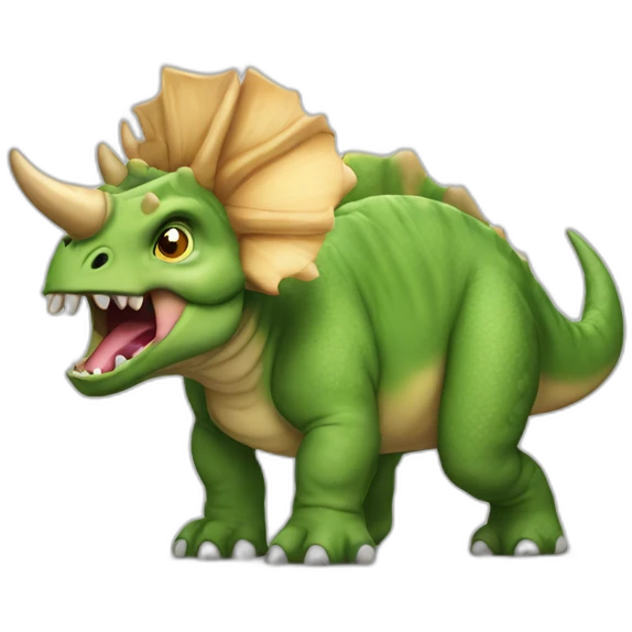 angry triceratops emoji