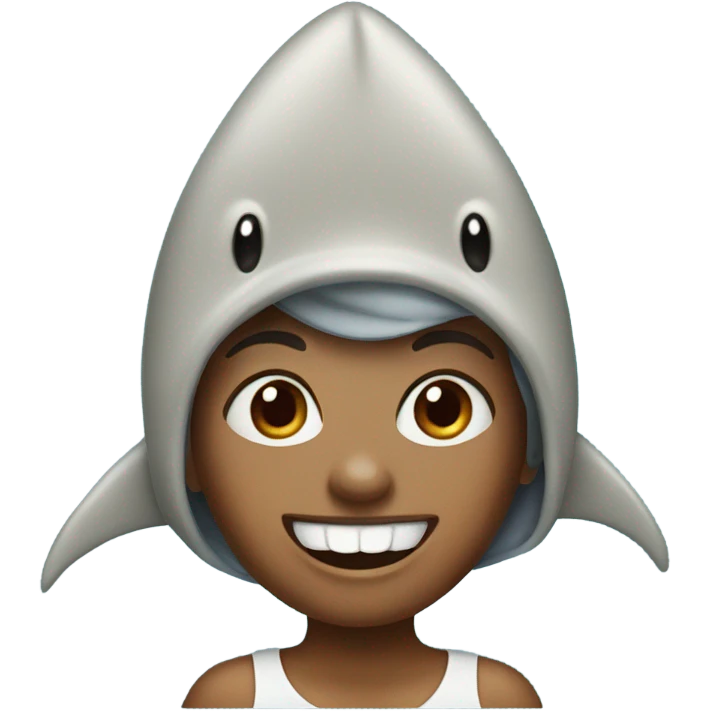 Woman with shark hat  emoji