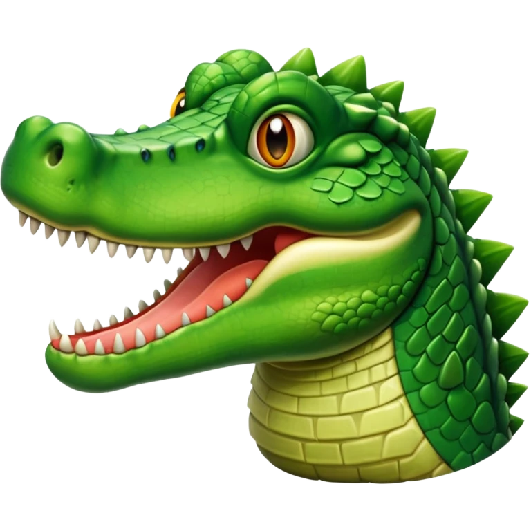 Realistic crocodile emoji