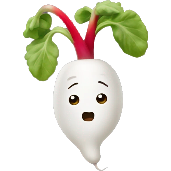 Aro’s emotional support radish emoji