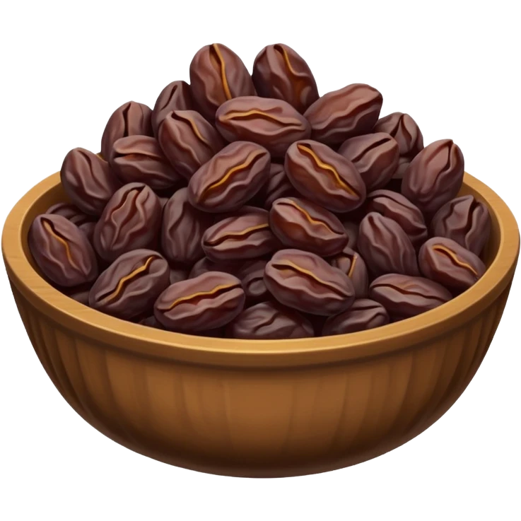 dried raisins in a bowl emoji