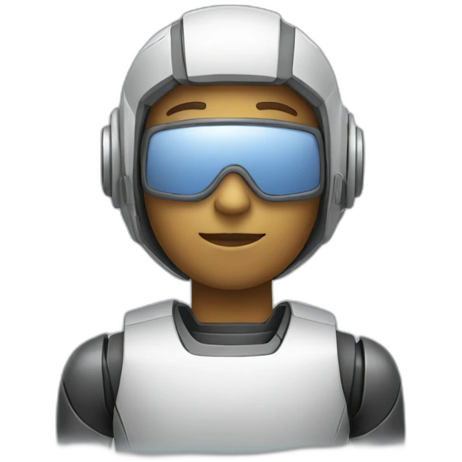 Robotic software engineer emoji
