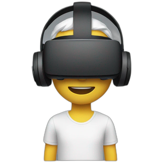 Man with vr casque emoji