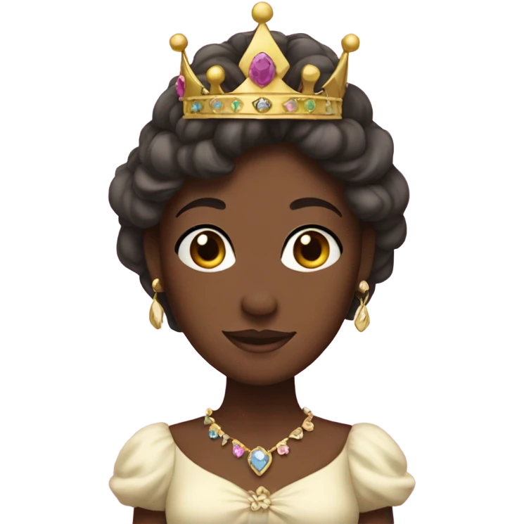 👸🏾with a bow on crown emoji