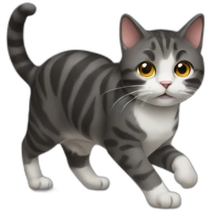 Cat walking emoji