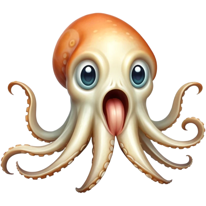 squid yawning emoji