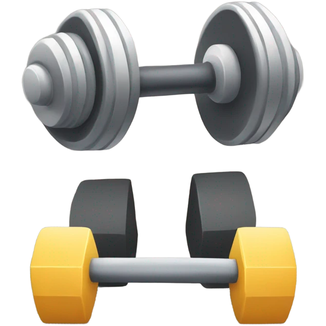 dumbbell and calendar emoji