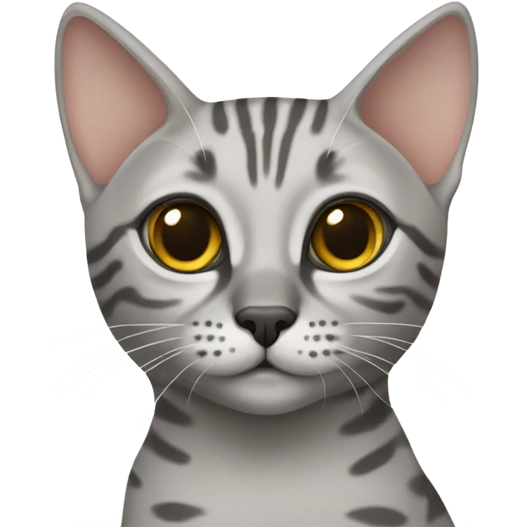 Egyptian Mau kitty emoji