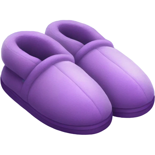 purple slippers emoji