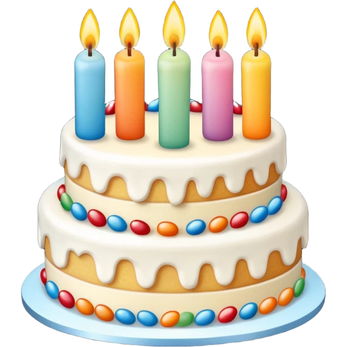 Gâteau d'anniversaire emoji
