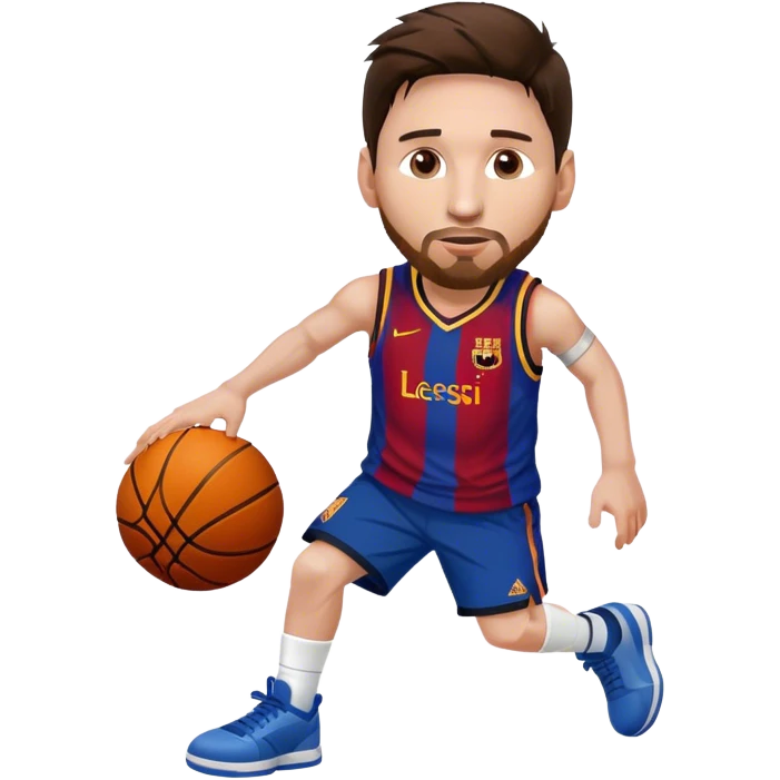 Lionel Messi plays basketball Lionel Messi plays basketball  emoji
