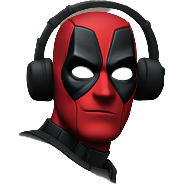 do deadpool with the black uniform emoji