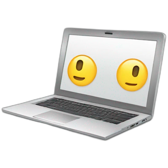 modern and cool laptop image emoji