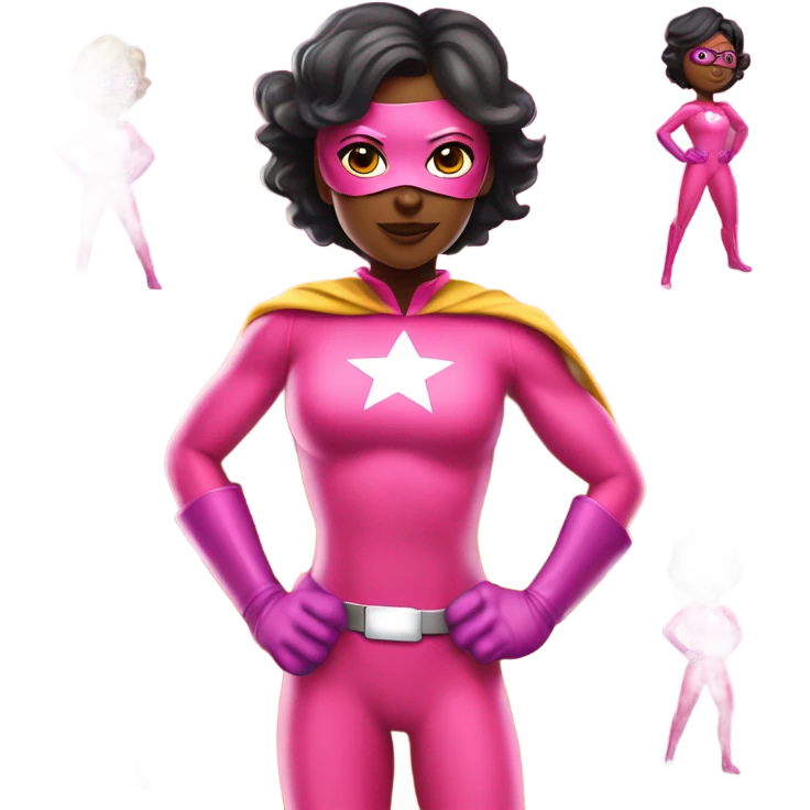 Pink power ranger emoji
