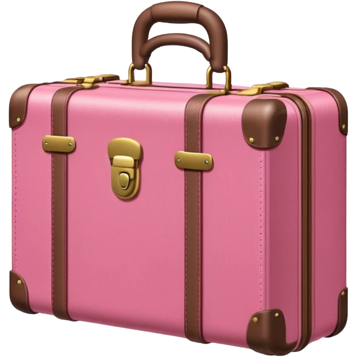 locked pink suitcase emoji