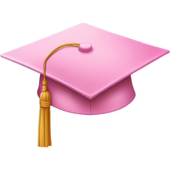 light pink graduate hat emoji