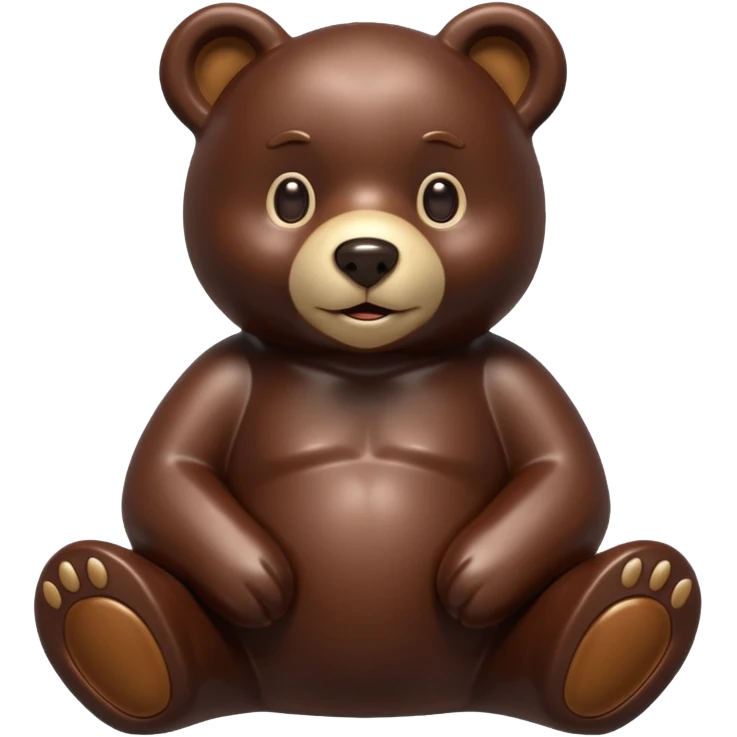 chocolate bear statue emoji