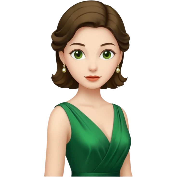 green dres emoji