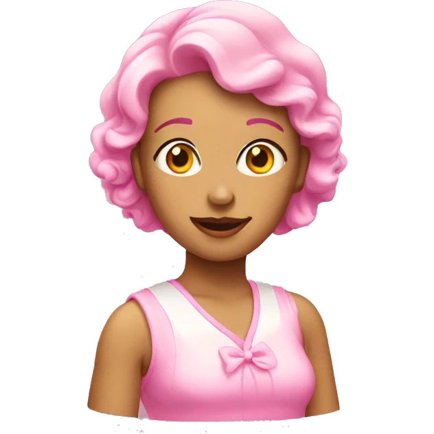 Pink lady emoji