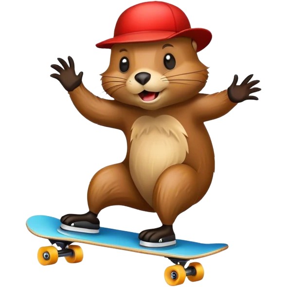 beaver skate emoji