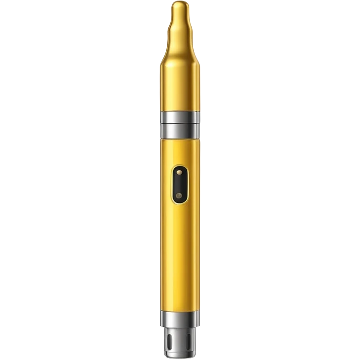 vape pen with visible golden yellow liquid inside emoji