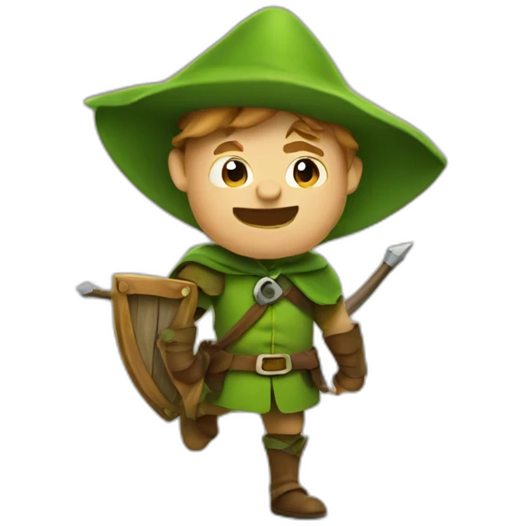 robin hood, apple emoji