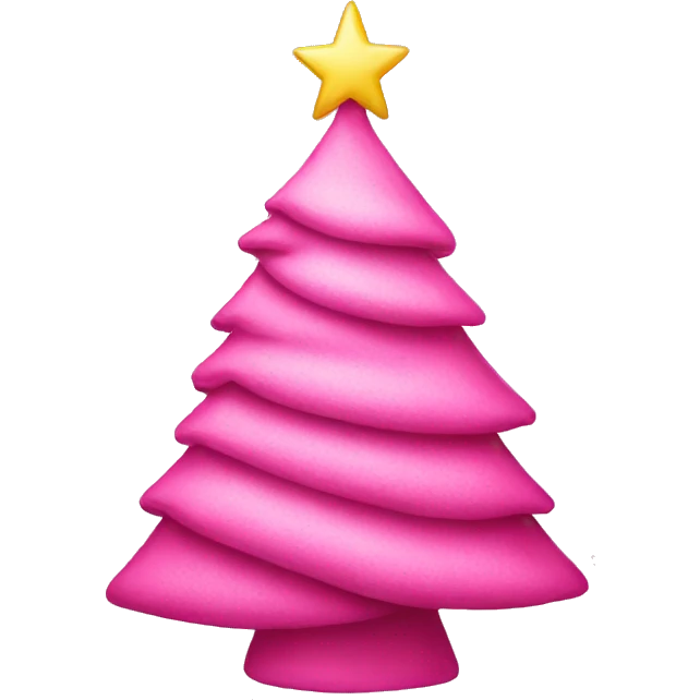 pink christmas tree emoji