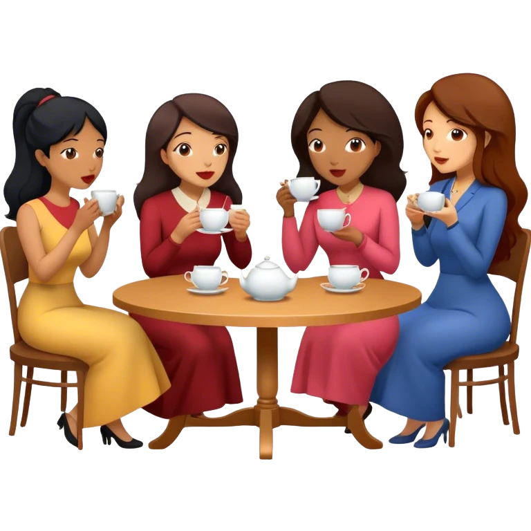 Tea-time-gossip emoji