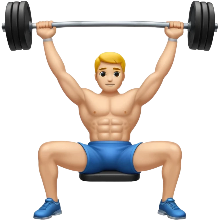 
Dumbbell press level with movement while lying down emoji