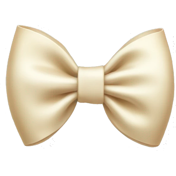 Cream Bow  emoji