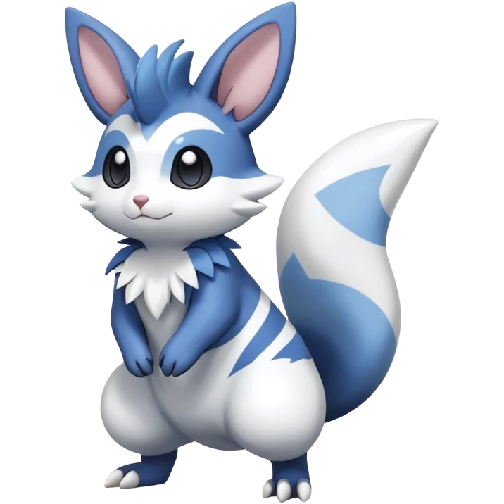 Shiny Furret-Minccino-Meowstic-Zangoose-Hybrid (Full body) emoji