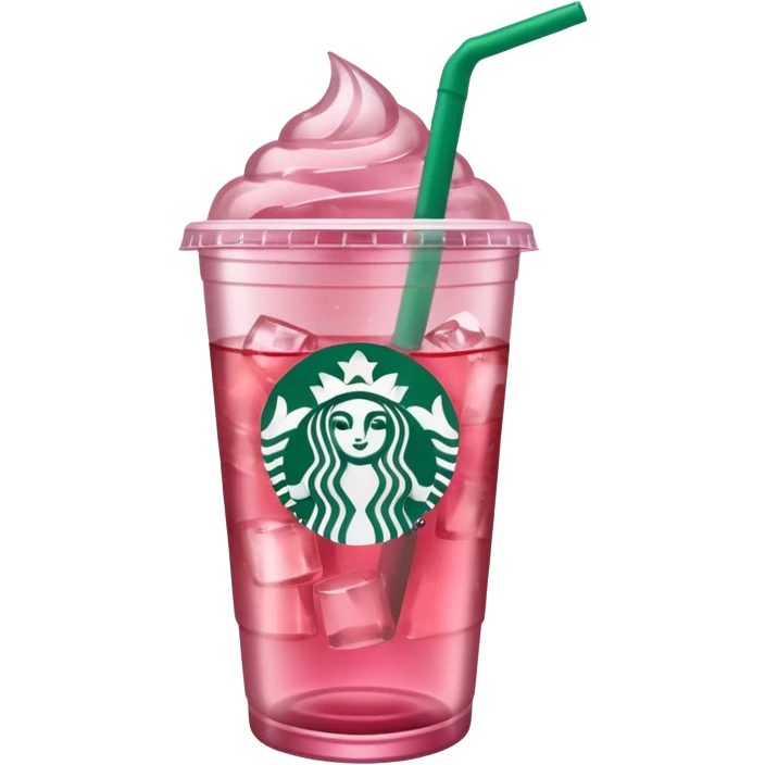 pink iced tea Starbucks drink emoji