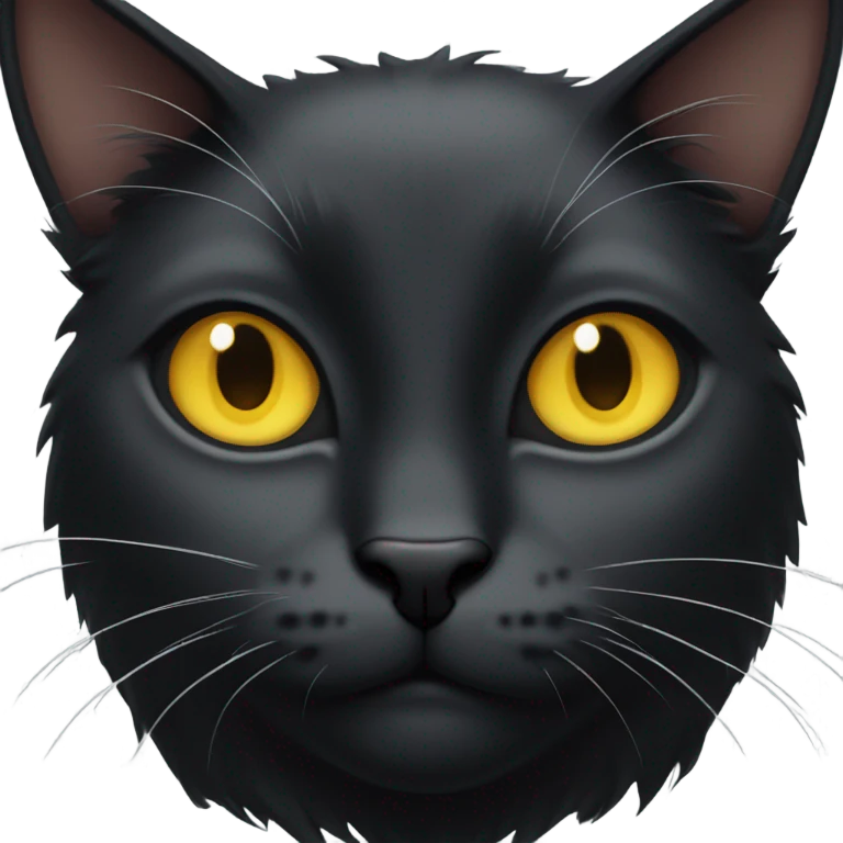 Serious black emoji