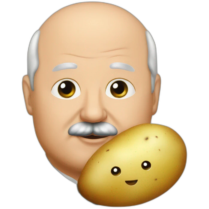 Lukashenko and potato emoji