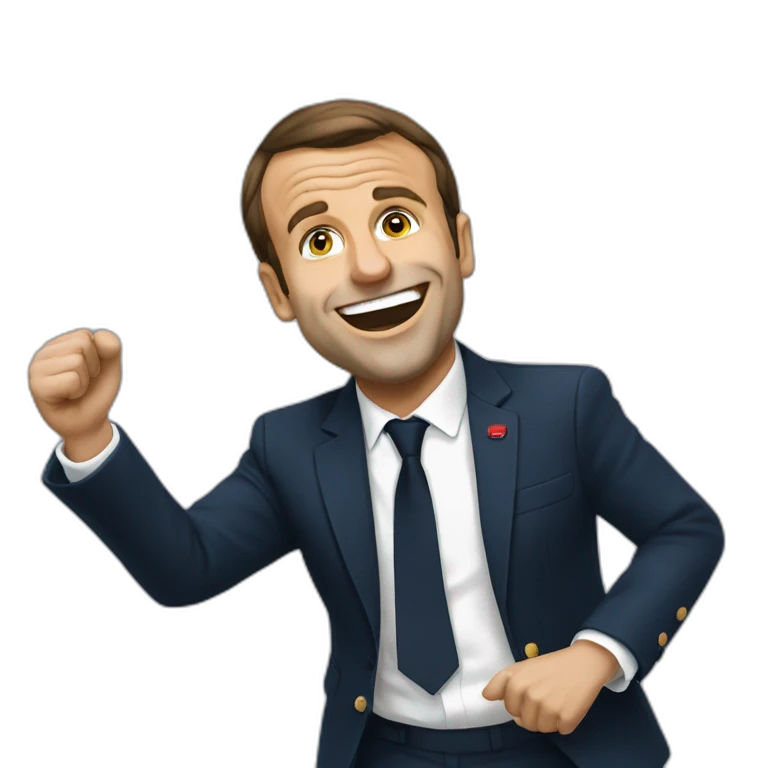 Macron qui danse emoji