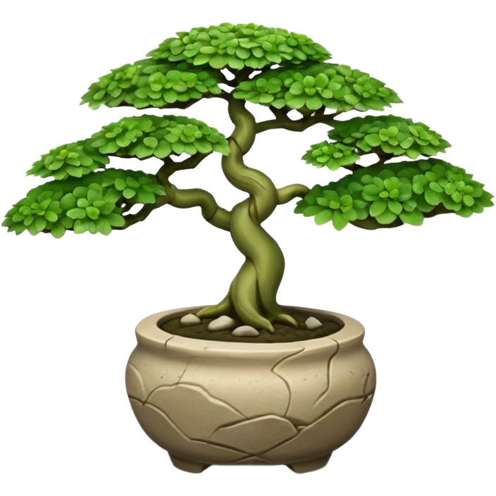 Shallow Flintstones bonsai  emoji