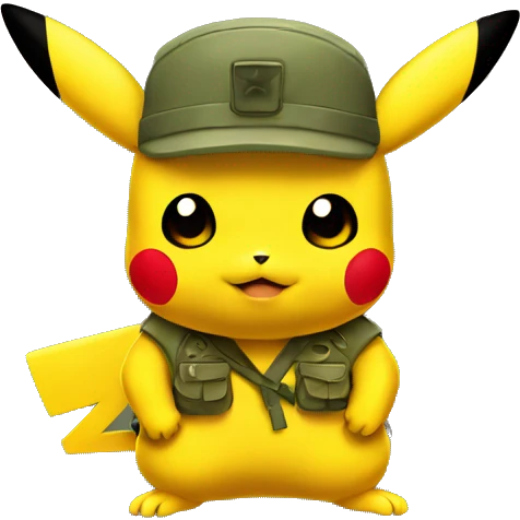  Army Pikachu  emoji