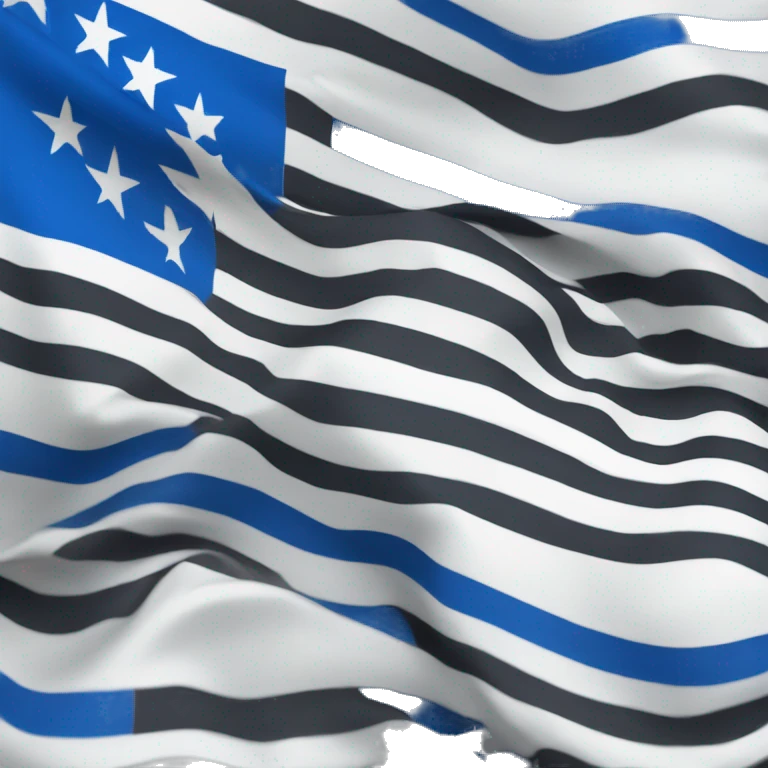 flag with blue on top and white below emoji