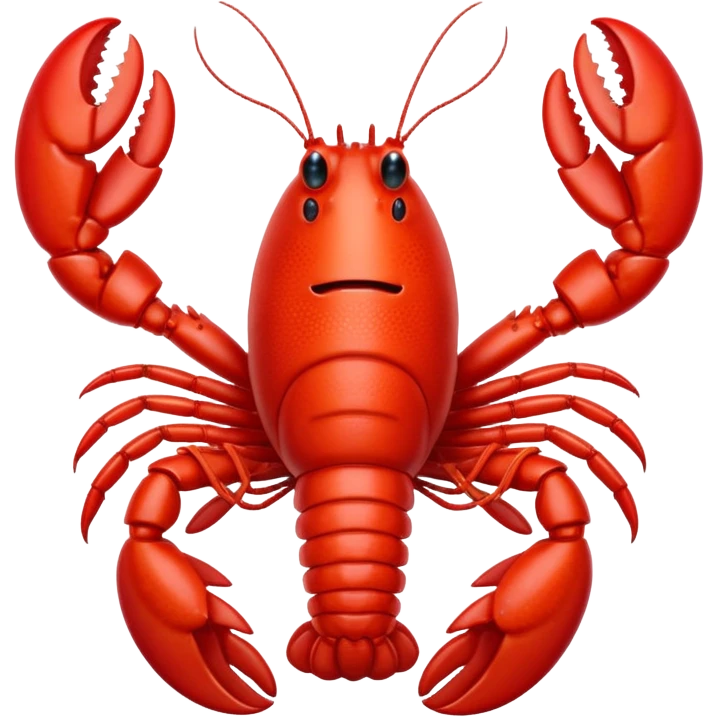 Lobster smiling emoji