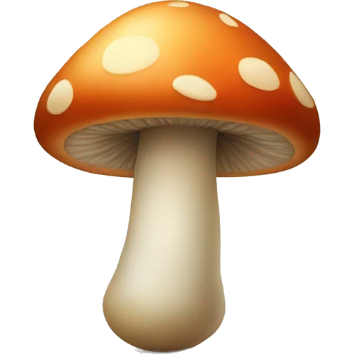 mushroom with face  emoji