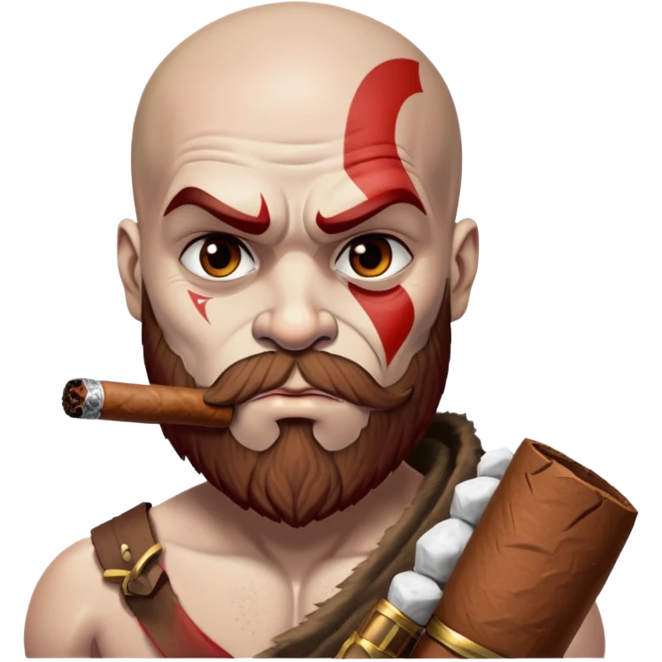 Kratos smoking emoji