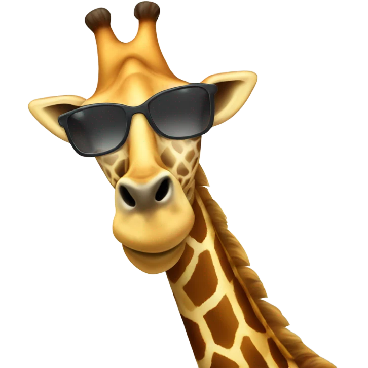 Giraffe partying  emoji