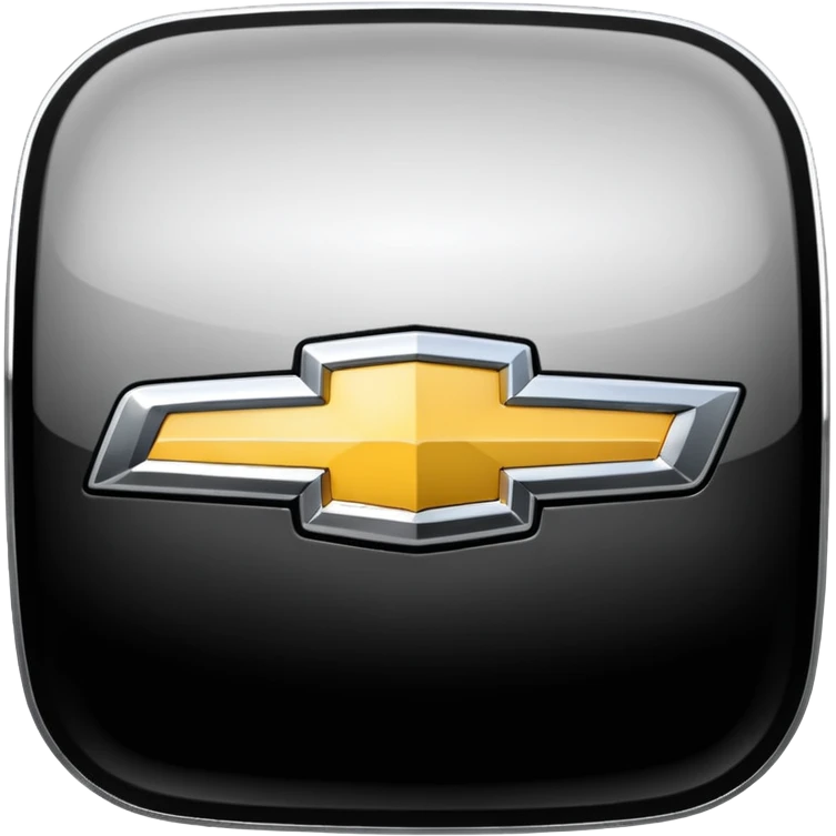 Black and white Chevy logo emoji