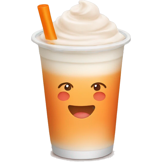 Thai milk tea emoji