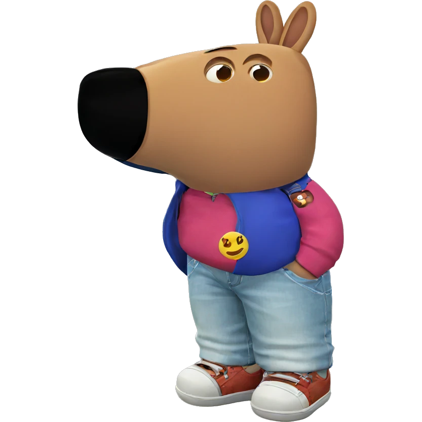 smiling boy with rabbit ears emoji