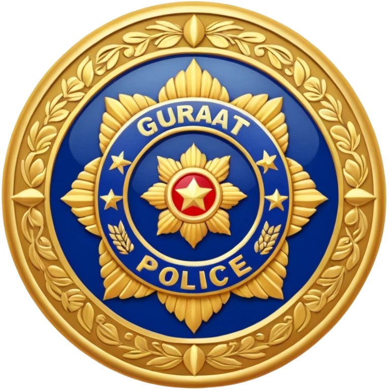 Gujarat police logo emoji