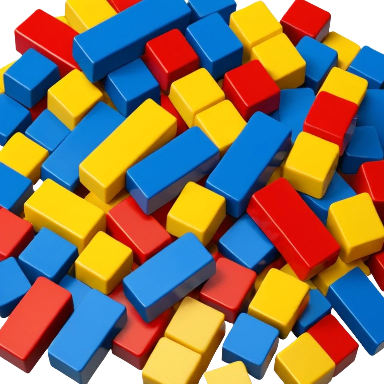 3 x lego blocks different colors  emoji