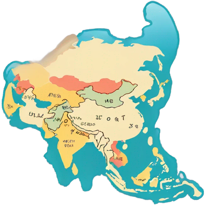 Asia map emoji