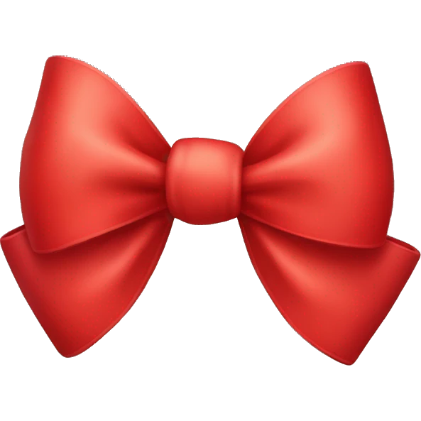 Red bow emoji